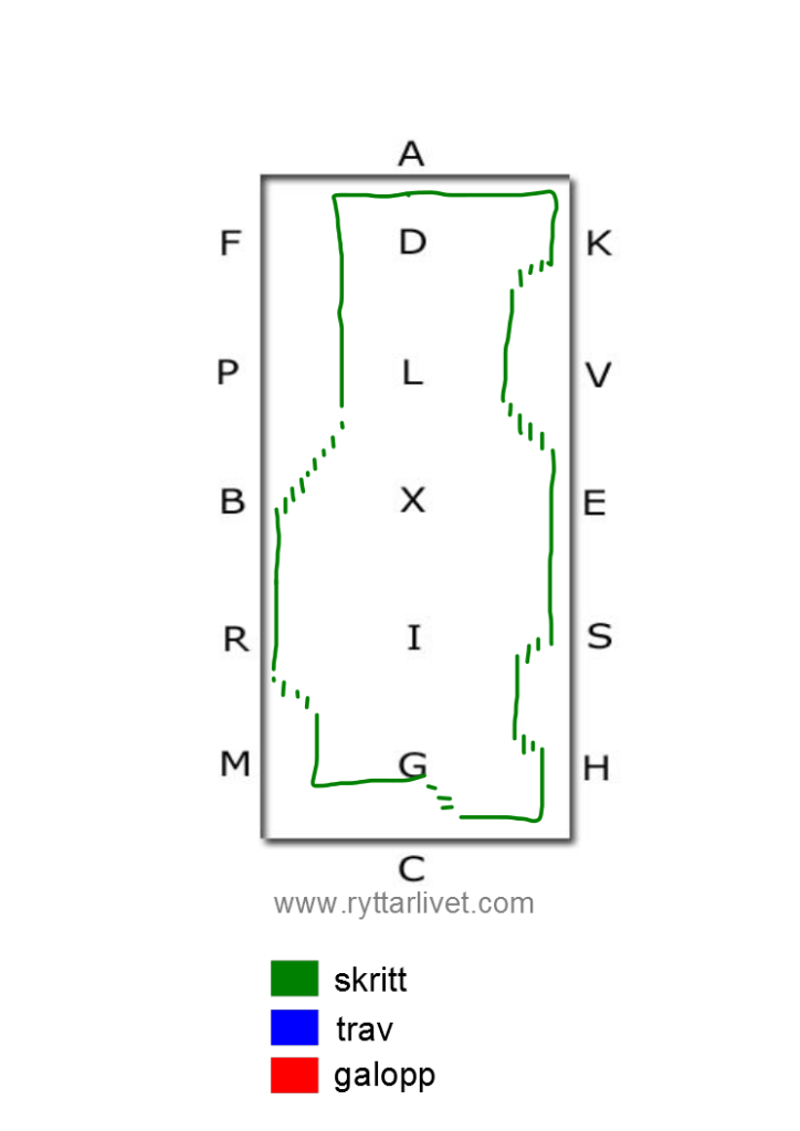 ridövning skänkelhjälper sidförande